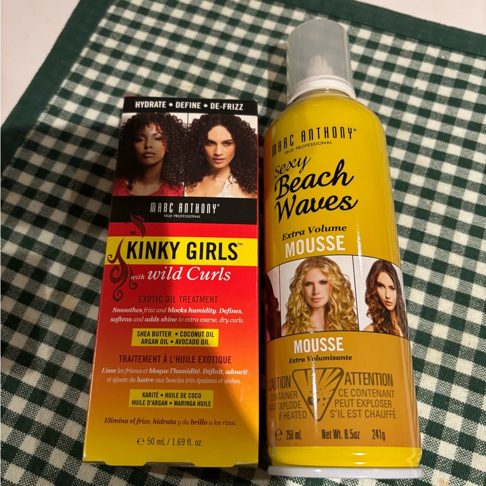Marc Anthony Kinky Girls and Beach Waves Hair Care Set
